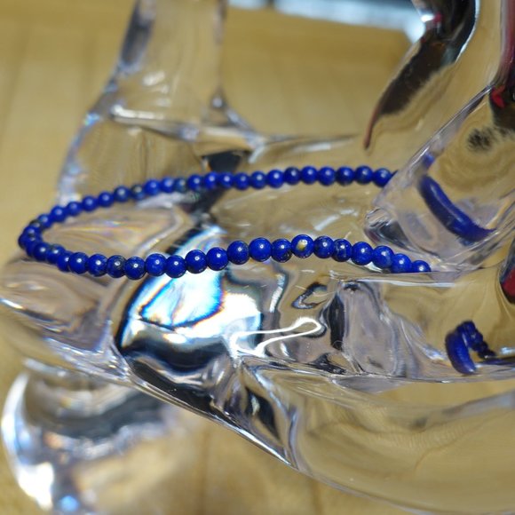 (NWT) Lapis Lazuli Beaded Bracelet (Fits Sm to Lg Wrist) - Picture 4 of 6